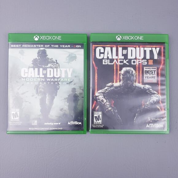 Call Of Duty Lot - Black Ops 3, Modern Warfare Remastered - Microsoft Xbox One - Picture 2 of 9